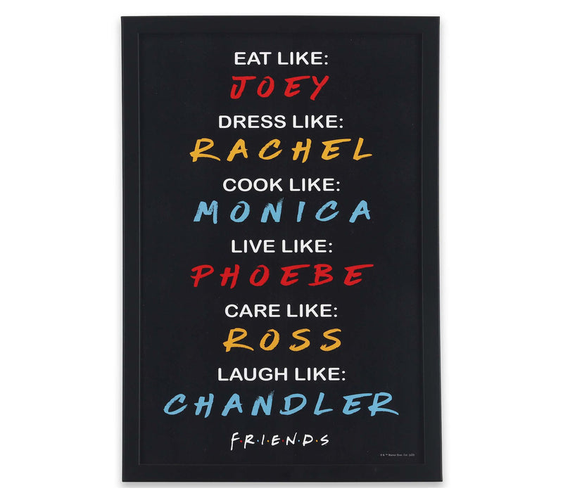 Friends Names Framed MDF by Open Roads — Main view