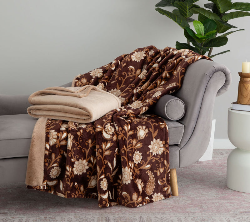 Berkshire 2-pk 60" x 70" Velvetsoft Rev Grace Fur Throws — View 7