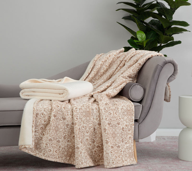 Berkshire 2-pk 60" x 70" Velvetsoft Rev Grace Fur Throws — View 18