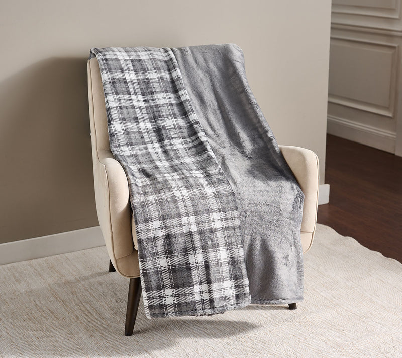 Berkshire 2-pk 60" x 70" Velvetsoft Rev Grace Fur Throws — View 3