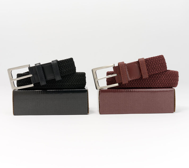 Bell & Howell Set of 2 Stretch Belts w/ Matching Gift Boxes — Main view