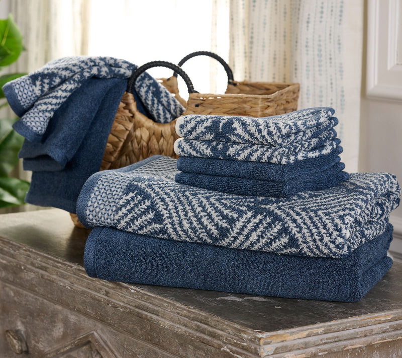 Home Reflections 8-pc Jacquard & Solid Towel Set — View 13