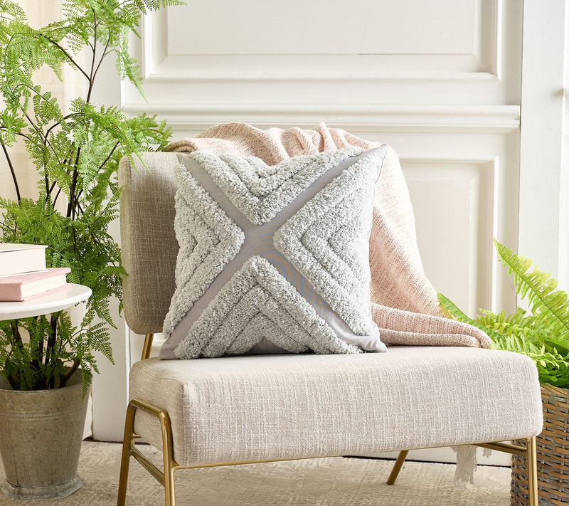 Home Reflection Tufted Decorative 18" x 18" Pillow — Main view