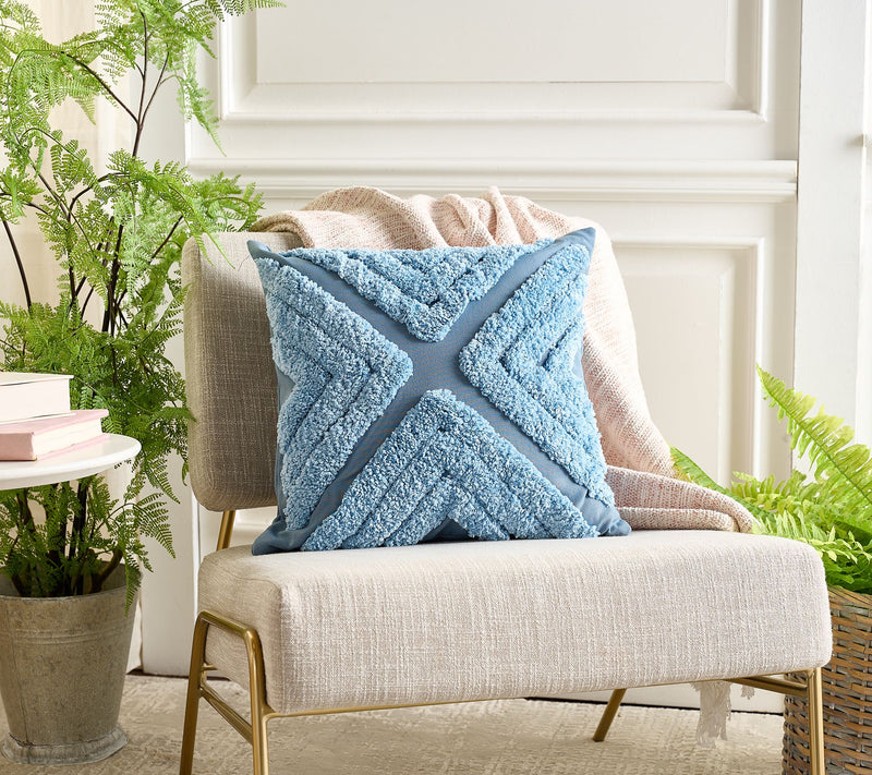 Home Reflection Tufted Decorative 18" x 18" Pillow — View 7