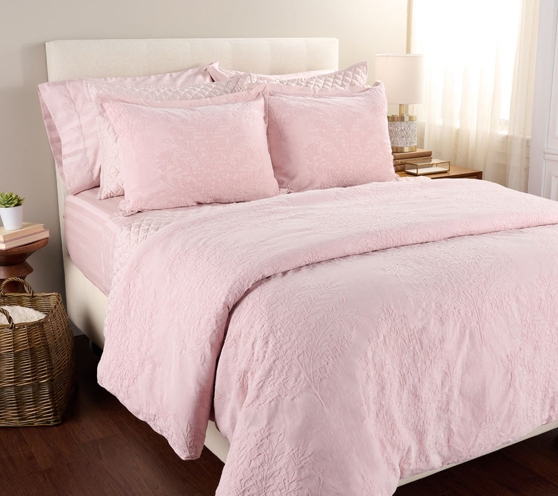 Northern Nights Matelasse Stonewash Comforter & Sham Set- Twin — Main view