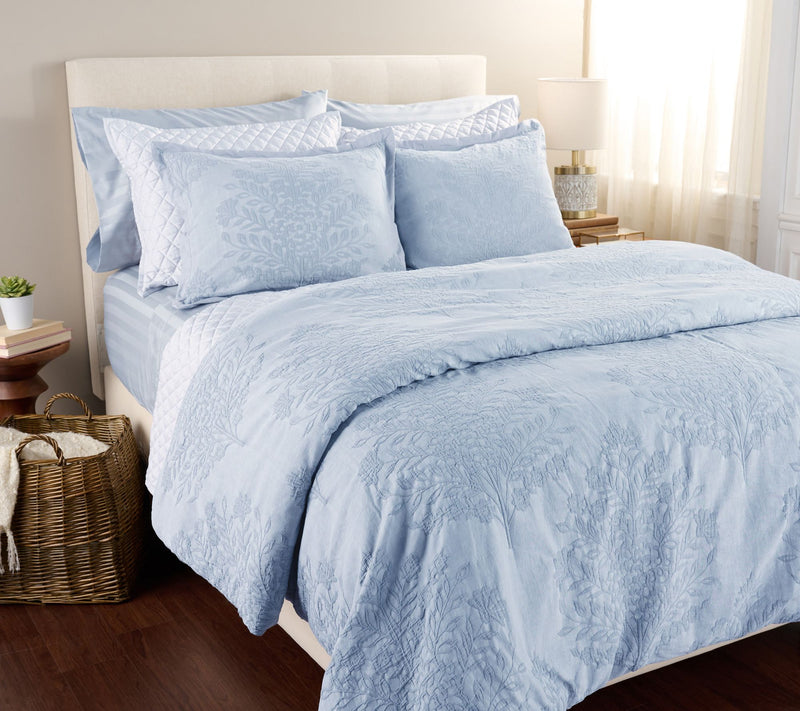 Northern Nights Matelasse Stonewash Comforter & Sham Set- Twin — View 4