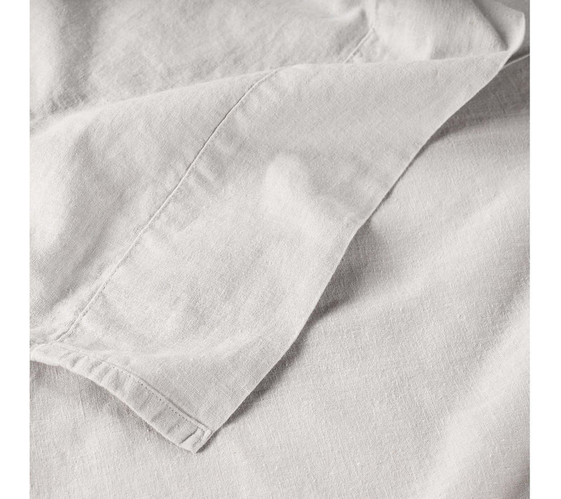 Superior Cotton Linen Blend Solid 3-Piece SheetSet, Cal King — View 6