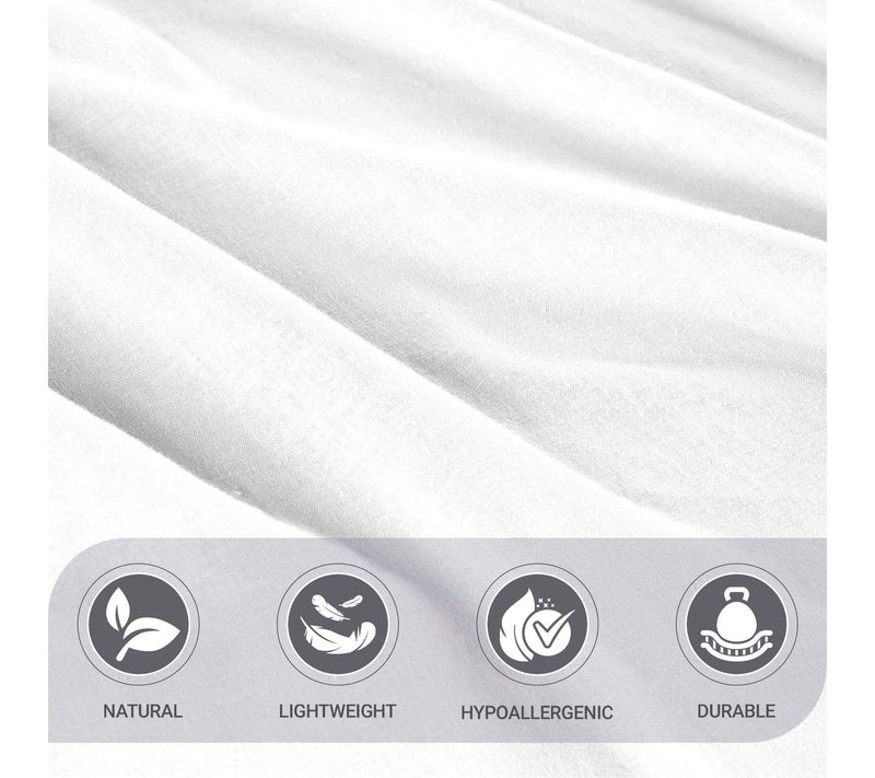 Superior Cotton Linen Blend Solid 3-Piece SheetSet,Full — View 5