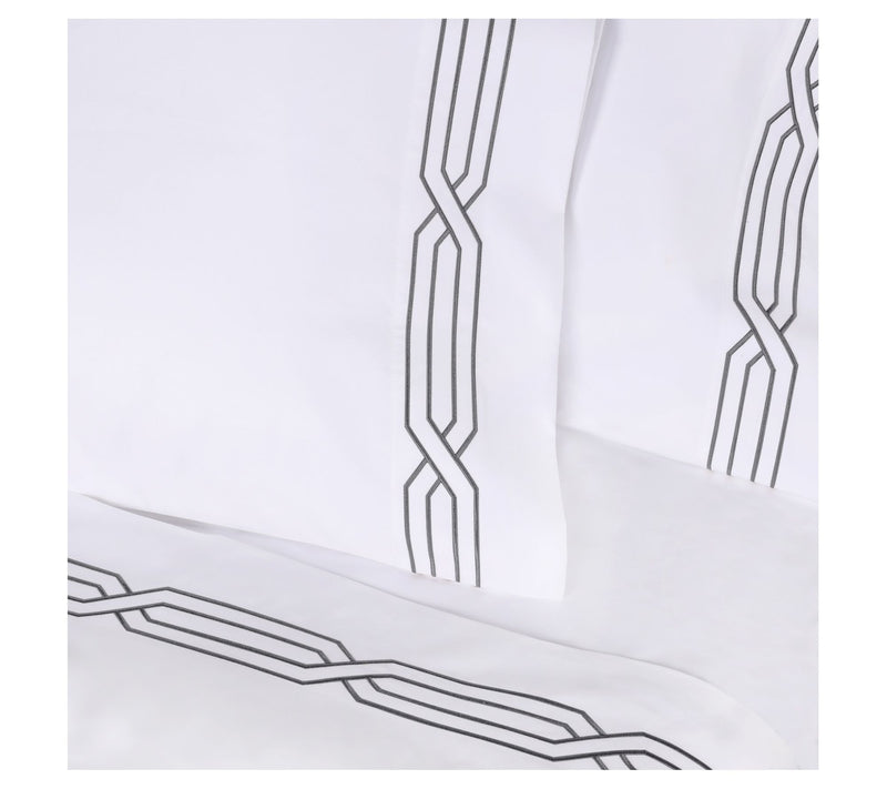 Superior Egyptian Cotton 1200TC Embroidered BedSheet Set,King — View 6