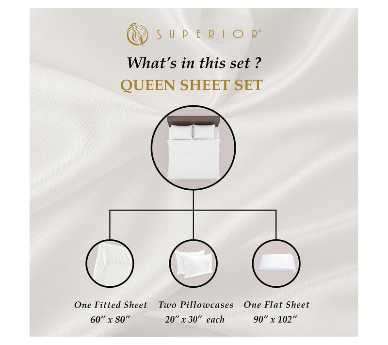 Superior Egyptian Cotton Extra Deep Pocket Solid Sheets, Queen — View 3