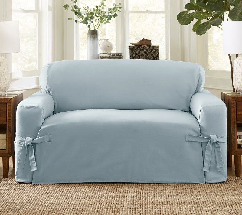 Surefit Woven Relaxed Furniture Slipcover - Love Seat — View 13