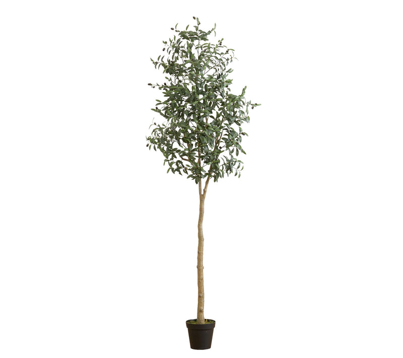 Nearly Natural 8-ft Artificial Olive Tree — View 3