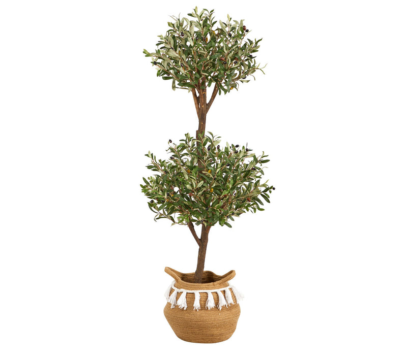 Nearly Natural 4.5-ft Olive Double Topiary Tree — Main view
