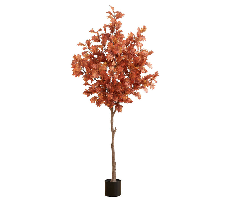 Nearly Natural 6-ft Autumn Oak Artificial Fallee — Main view