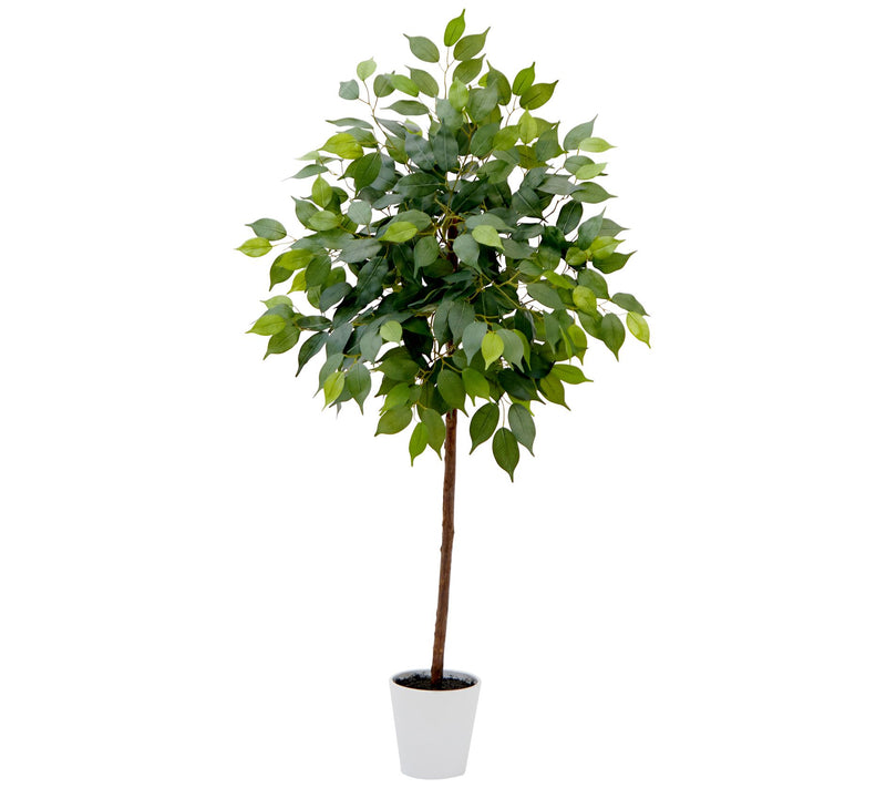 Nearly Natural 4-ft Artificial Ficus Tree withlanter — Main view