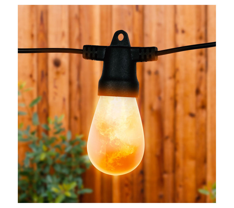 Brightech Ambience Pro Solar LED 5W S14 Flame String Lights — View 5