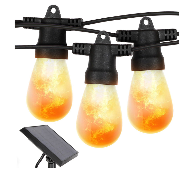 Brightech Ambience Pro Solar LED 5W S14 Flame String Lights — View 3