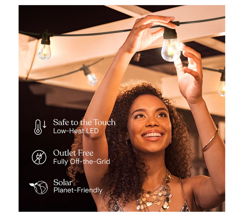 Brightech Ambience Pro Solar LED 27Ft Remote String Lights — View 8