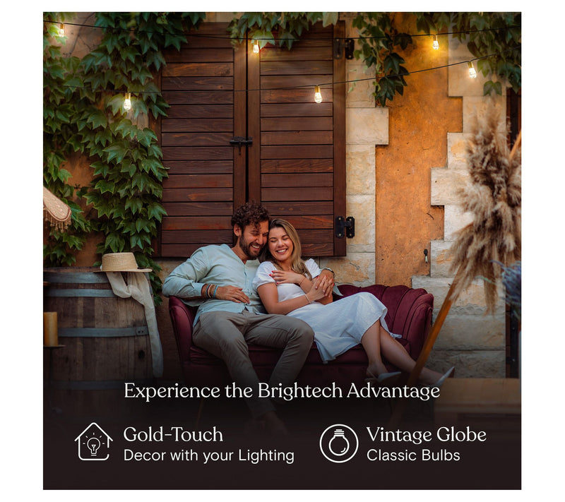 Brightech Glow Solar LED 1W S14 2700K 27 Ft String Lights — View 4