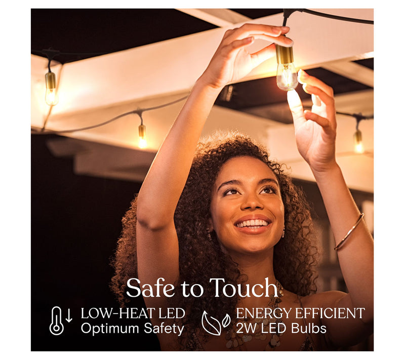 Brightech Glow LED 2W S14 2700K 48Ft Hanging String Lights — View 9