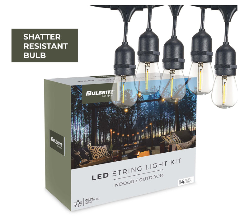 Bulbrite 14-ft 2-Pack LED String Light Kit — View 4