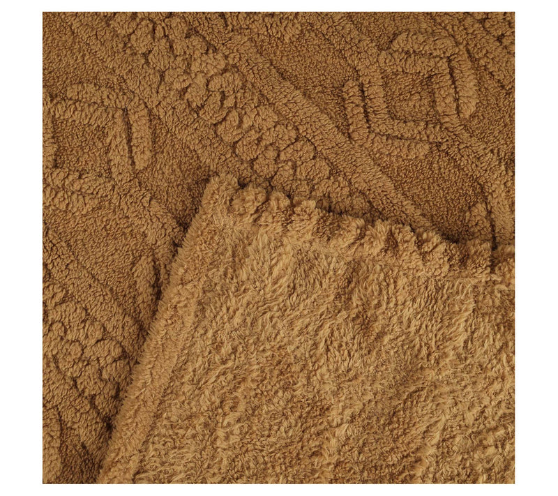 Superior Boho Knit Jacquard Fleece Fluffy Blank et- Full/Queen — View 13