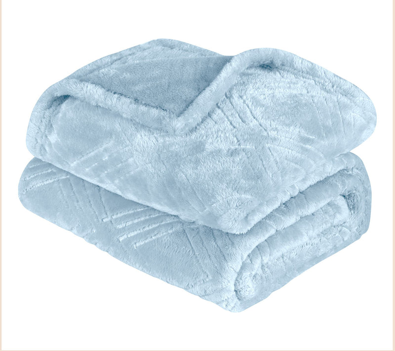 Superior Boho Knit Jacquard Fleece Fluffy Blank et- Full/Queen — View 4