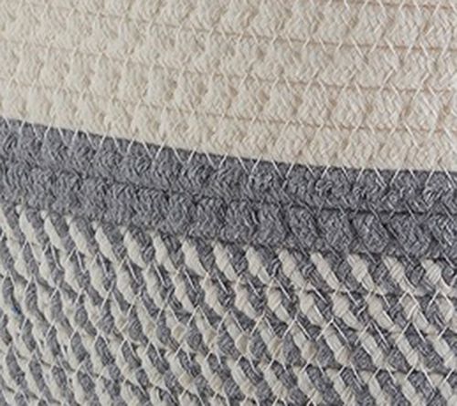 Ornavo Home 3 Pack Cotton Rope Storage Basket wth Handles — View 10