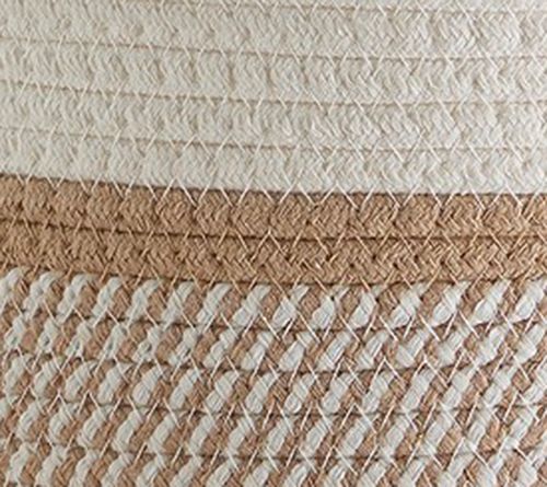 Ornavo Home 3 Pack Cotton Rope Storage Basket wth Handles — View 13
