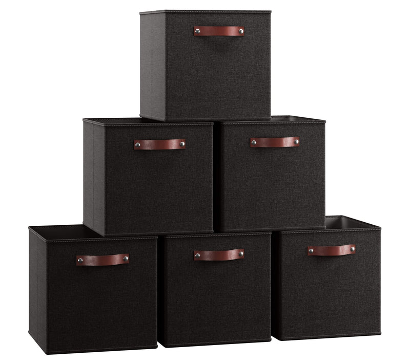Ornavo Home 6 Pack Foldable Linen Storage Bin with Handles — View 13