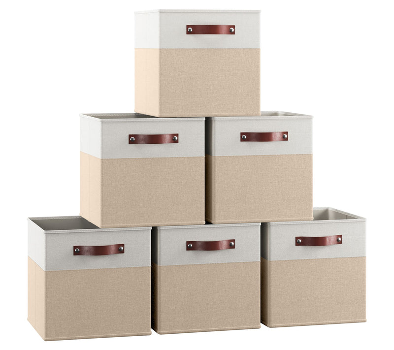 Ornavo Home 6 Pack Foldable Linen Storage Bin with Handles — View 16