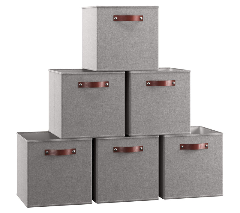 Ornavo Home 6 Pack Foldable Linen Storage Bin with Handles — View 17
