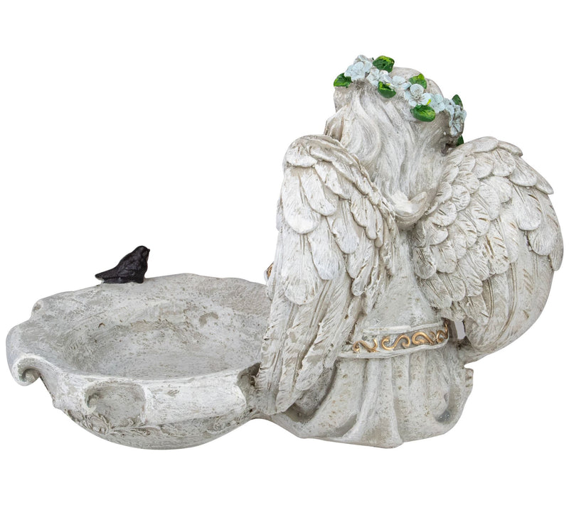 Northlight 12.25" Angel Bird Feeder Outdoor Gar den Statue — View 6