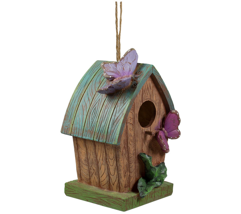 Northlight 10" Birdhouse with Butterflies Outdo or Garden Deco — View 4