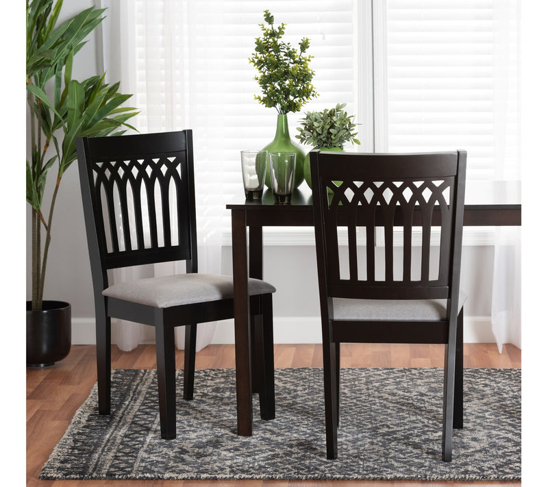 Baxton Studio Genesis Dining Chair Set of 2 — View 7