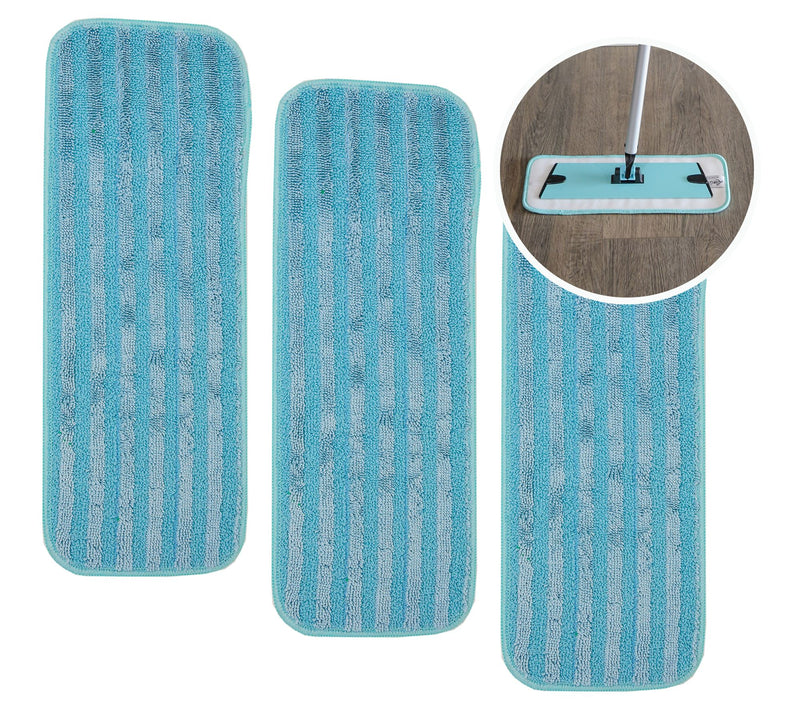 Don Aslett Microfiber 12" Mop Pads 3-Pack — View 3