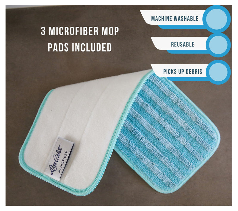 Don Aslett Microfiber 12" Mop Pads 3-Pack — View 6