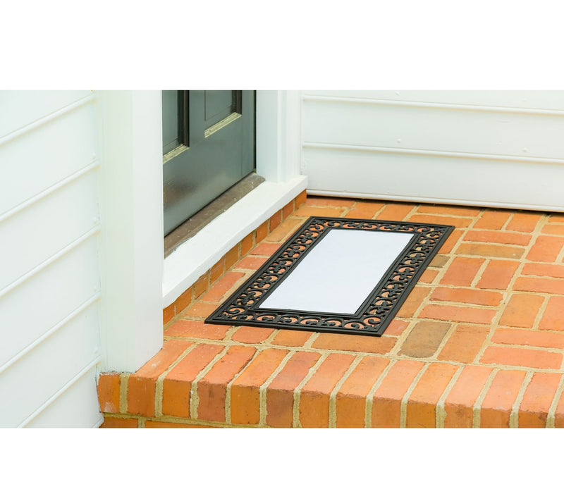 Evergreen Welcome Y'all Burlap Garden Flag & Sasafras Mat Set — View 8