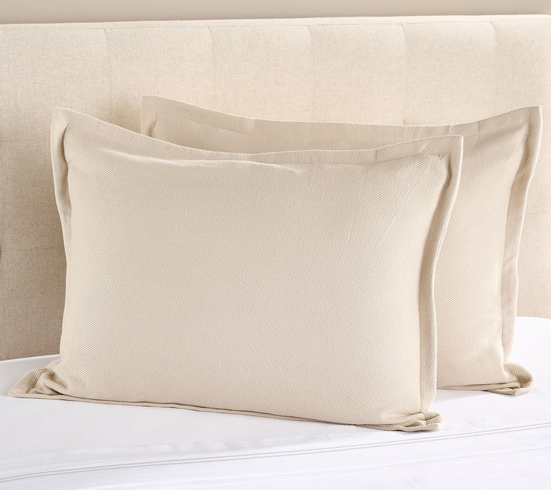 Northern Nights Signature Cotton Textured Pique Set of 2 Shams — Main view