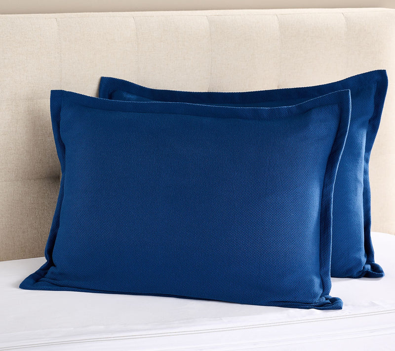 Northern Nights Signature Cotton Textured Pique Set of 2 Shams — View 7