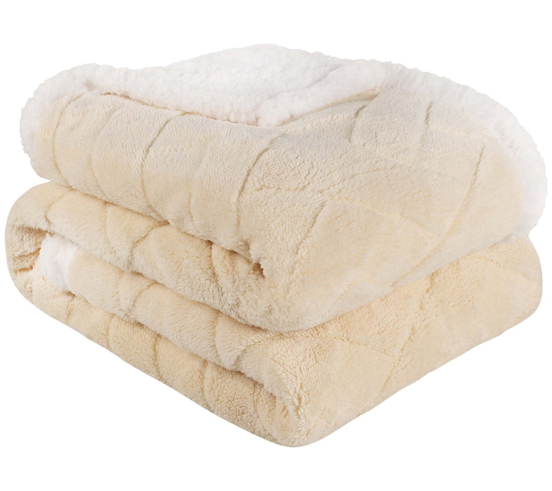 Superior Reversible Jacquard Fleece Blanket-  Full/Queen — View 2