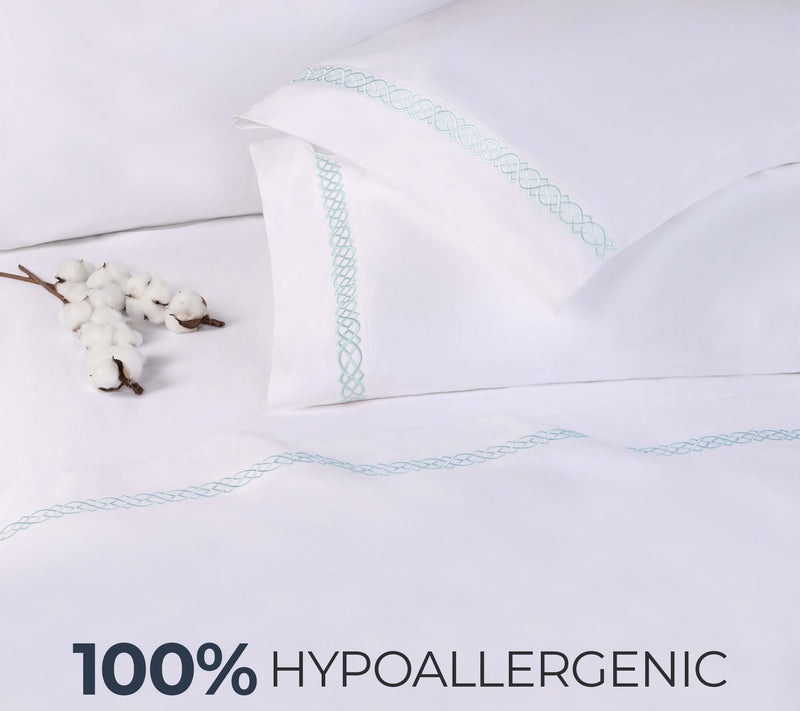 Superior Egyptian Cotton 1000TC Embroidered Sheet Set - Full — View 9