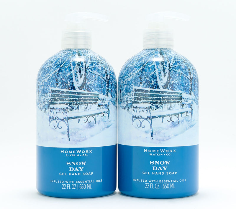 HomeWorx by Slatkin + Co. Set of 2 22oz. Snow Day Soaps — Main view