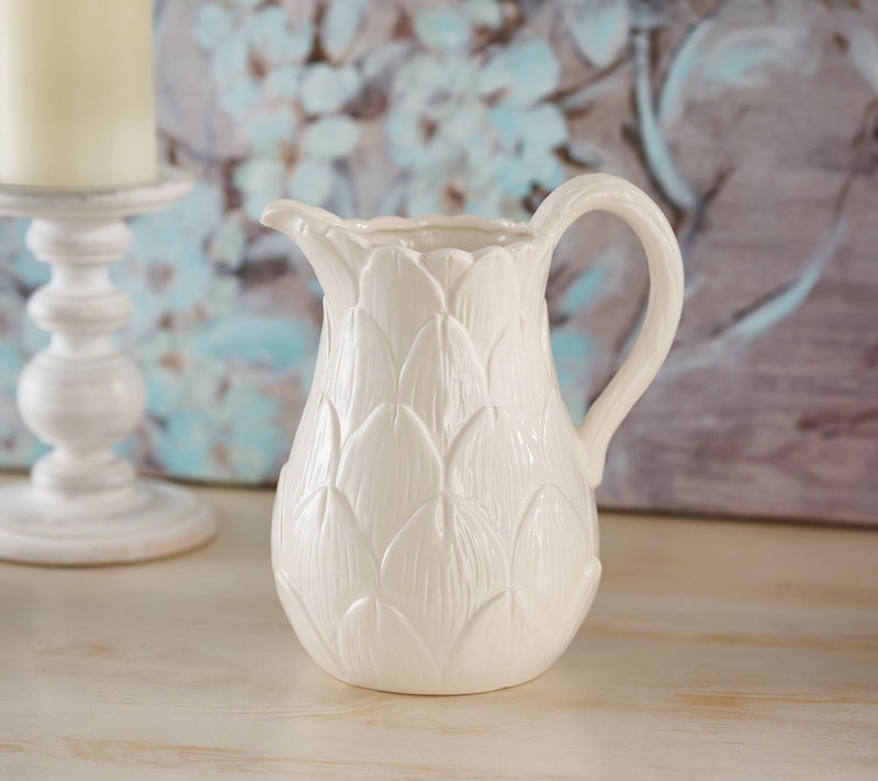 Cozy Cottage by Liz Marie Asparagus Ceramic Pitcher — View 2