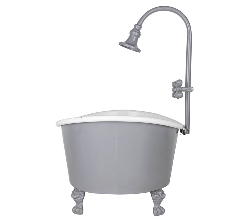 Foreside Home & Garden Antique Bathtub PlanterGray Metal — View 4