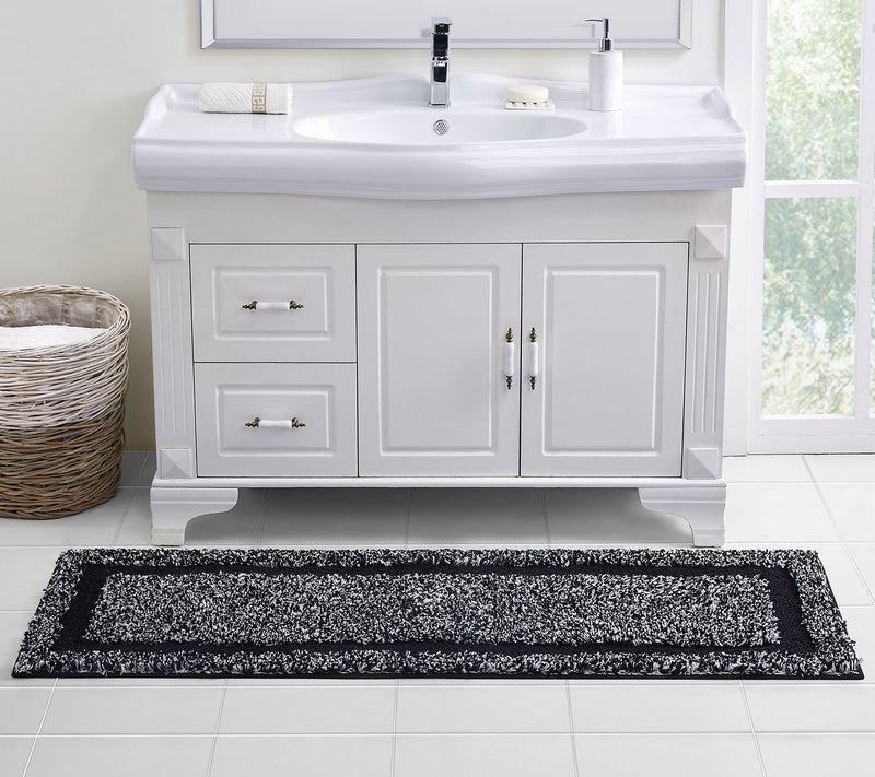 VCNY Home Heathered Hotel Microfiber Bath Rug Runner — View 3