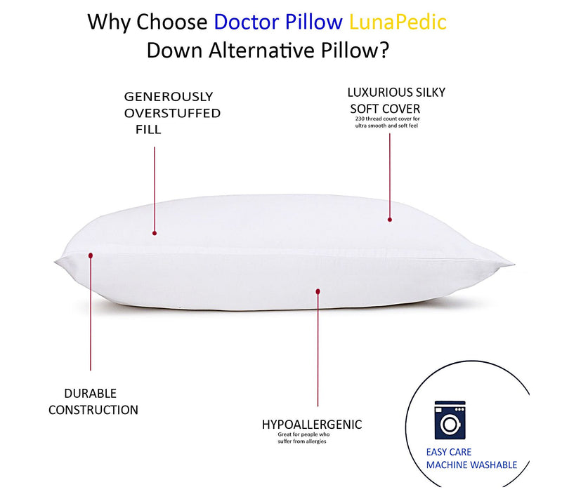Dr Pillow Luna Pedic Luxe Cloud 2 PACK  Pillow — View 5