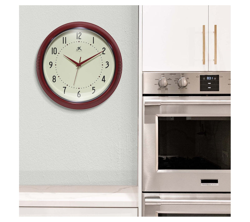 Infinity Instru ments Retro Rou nd Wall Clock, 15 Inch — View 13