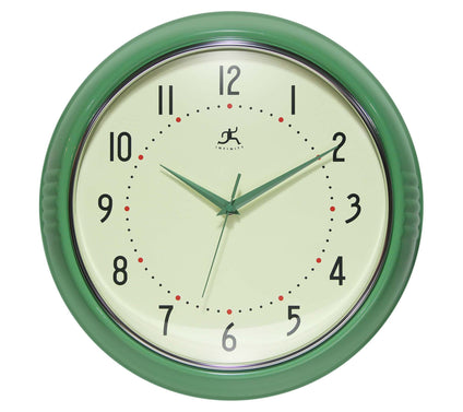 Infinity Instru ments Retro Rou nd Wall Clock, 15 Inch