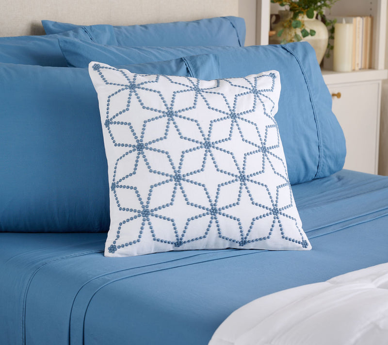 Home Reflection Americana Embroidered 18" x 18" Dec Pillow — Main view